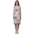 thumbnail image 2 of Moomaya Rayon Printed Dress Zipper Back Slit Shift Dress WoMen's Summer Clothing, 2 of 4