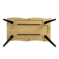 thumbnail image 6 of Homy Casa Writing Desk, 63 inch Wave-Edge Large Office Computer Work Study Table Metal Legs for Student Teacher Home Bedroom, Natural, 6 of 6