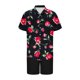 thumbnail image 3 of Mens Camisas de Manga Larga Casual Elegante Cuadrado Girar Hacia Abajo Cuello Botón Blusa, Verano de Spandex, 3 of 5