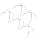 thumbnail image 4 of Soporte para envoltorio de plástico de acero inoxidable, soportes para envoltorio de plástico, marcos de soporte para platos de Hotel, 5 uds., 4 of 8
