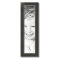 thumbnail image 2 of ArtToFrames 6x25 inch Black Velvet with Silver Wide Picture Frame, Black MDF Poster Frame (4693), 2 of 7