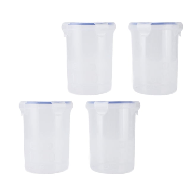 Vaso De Almacenamiento De Pintura, Recipiente De Pintura De Plástico Portátil Hermético De 1000 Ml, Diseño De Tapa Transparente Con Pincel De Bola Mezcladora Para Pintura