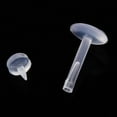 thumbnail image 2 of 10Pcs 16G 1.2mm Clear Acrylic Lip s Labret Studs Jewelry Ear Ear Retainer Bar for Women Men, 2 of 5