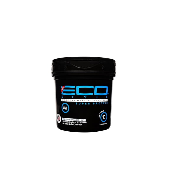 Eco Style Styling Gel Super Protein, Black, 16 oz