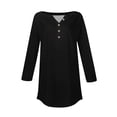 thumbnail image 5 of Womens Tops 3/4 Length Sleeve Womens Tops 2025 Spring Neck Casual Print Tunic T Shirts Three Quarter Length Womens Tops Shirts for Women, 5 of 5