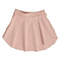 thumbnail image 3 of OGLCCG Girls Ballet Skirts Pull On Elastic Waist Side Slit Dancing Skirts Solid Color Soft Dance Mini Skirt for Ballerina 5-15 Years, 3 of 4