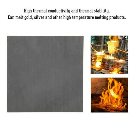 

Leke High Pure Carbon Graphite Sheet 100×100×2mm Electrode Plate Anode Panel