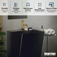 thumbnail image 3 of Karran Usa CCP500G Cinox 19-3/4" Rectangular Stainless Steel Pedestal Bathroom Sink - Gold, 3 of 7
