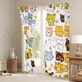thumbnail image 3 of jejeloiu Cute Tiger Pattern Black Out Curtains,Kawaii Cartoon Bear Curtains Pack of 2 (42x63 Each),Colorful Cartoon Wildlife Bedroom Curtains For Kids,Super Cozy Room Decor, 3 of 6