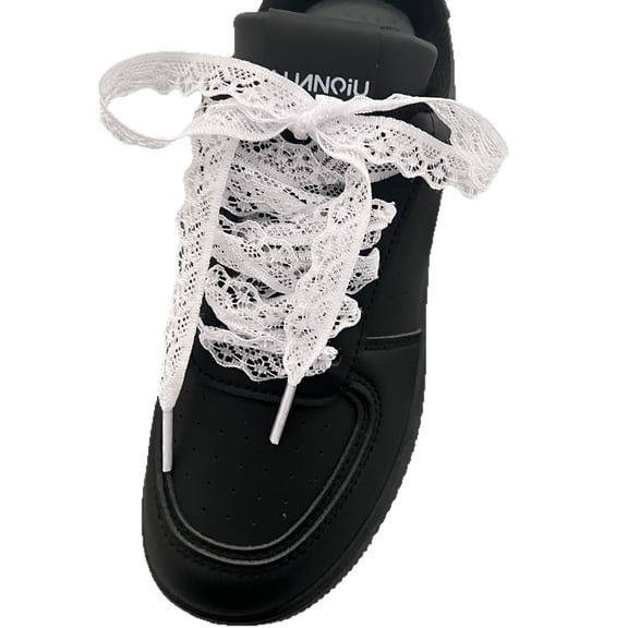 Lace Sneakers Casual Shoes Hollow Out Shoe Laces Flat Fancy Shoelaces Decoration for Women