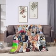 thumbnail image 4 of Ross Lynch Blanket Soft and Warm Lightweight Fluffy Throws Blankets Rug Carpet Gift for Beach Yoga Bedroom Living Room Decoration Sofa Camping Trip Dorm Decor All Season, 4 of 6