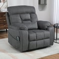 thumbnail image 3 of SYNGAR Power Lift Recliner Chair for the Elderly, Oversized Recliner with Massage and Heat, 2 Hidden Cup Holders, Side Pockets, 26" Width of Seat, 4 Motor, Reclining Chair, Dark Gray, 3 of 9