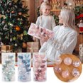 thumbnail image 2 of Clear Christmas Tree Ornaments 2.36in Set of 24, Shatterproof Plastic Transparent Baubles with Fillable Design, Holiday Party Wedding Birthday Home Decor, Safe for Families and Kids, 2 of 5