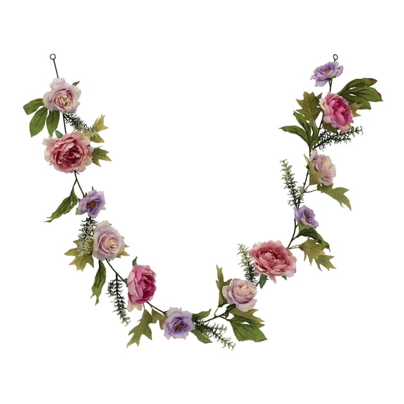 6ft. Pink Peony & Rose Garland by Ashland  - Spring Floral for Crafting and Home Decor