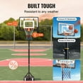 thumbnail image 5 of Bentism 5'-7' Adjustable Height 32" Shatterproof Outdoor Portable Basketball System (Teen), 5 of 9