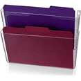 thumbnail image 4 of Officemate Letter-Size Wall Files, 2-Pack, Clear Wall-Mountable Plastic Document Organizer for Folders, Forms and Mail, 13 x 4.12 x 10.62-Inches, 4 of 6