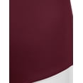 thumbnail image 5 of Doublju Women's Long Sleeve V-Neck Stretchy Bodysuit Tops (Plus Size Available), 5 of 5