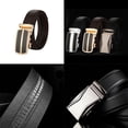 thumbnail image 4 of US Mens Belt Genuine Leather Ratchet Dress Belt with Automatic Adjustable Buckle, 4 of 5