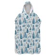 thumbnail image 3 of Hooded Beach Towel Adult Bath Poncho Towels Soft Absorbent Quick Dry for Surf Swim Pool Men Women Teens Winter Tree Plants, 3 of 7