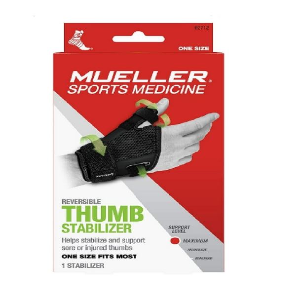 Mueller Sports Medicine Reversible Thumb Stabilizer Support, One Size