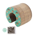thumbnail image 1 of Tablero rascador para gatos, rascador multiusos, almohadilla de papel corrugado con bola de campana redonda para gatos y gatitos, 1 of 8