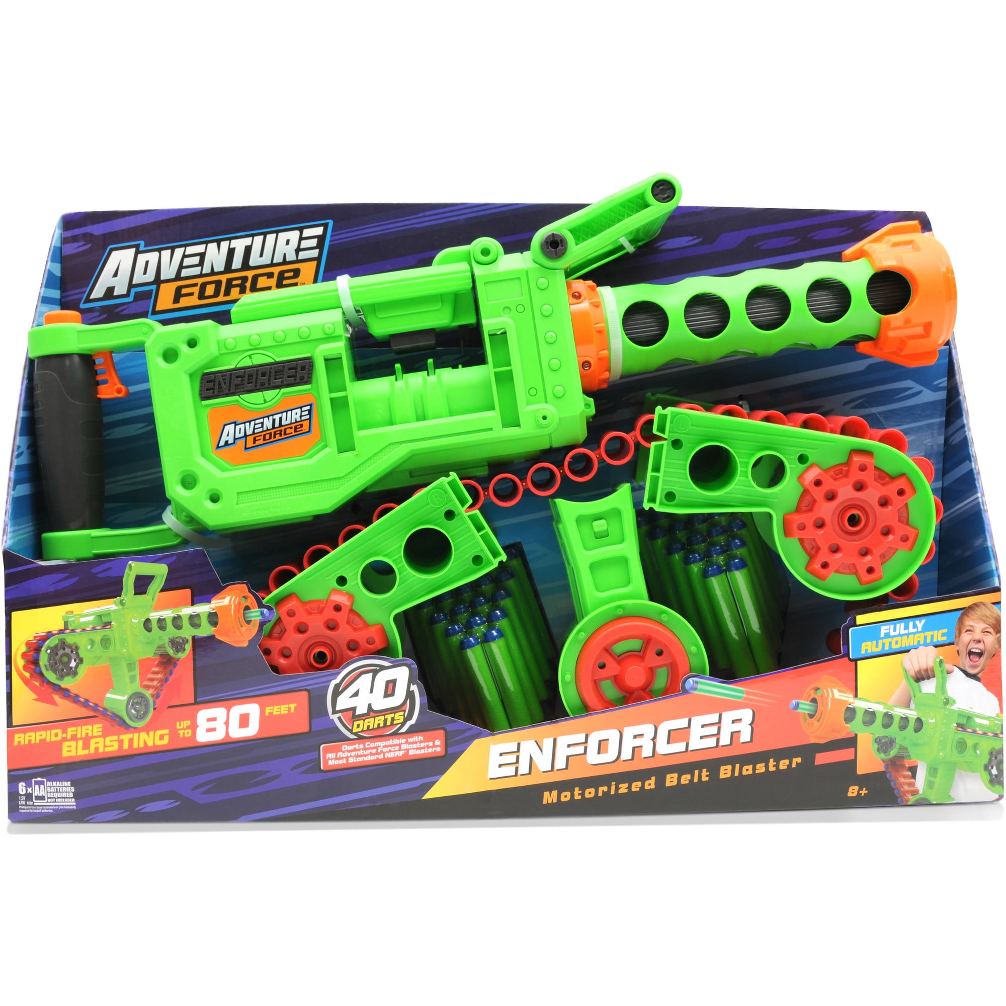 Adventure Force Enforcer Belt Blaster Rapid Fire Nerf Toy Gun Foam New Kids Fun 729747637002 | eBay