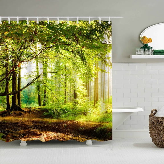 Euaioeiu Shower Curtain Polyester Waterproof Mildew Resistant Bathroom Decor with Hooks Modern Textured Design for Master Bath Spa Retreat and Guest Bathroom Renovation
