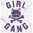 thumbnail image 2 of Girl Gang Punk Kittycat Crossbones Women's Plus Size Graphic Tee Brisco Brands 3X, 2 of 3