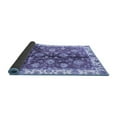 thumbnail image 2 of Ahgly Company Indoor Square Oriental Blue Traditional Area Rugs, 8' Square, 2 of 4