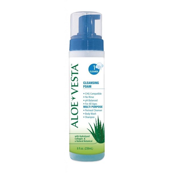 Convatec Aloe Vesta Cleansing Foam 8 Oz Pack Of 5 Walmart Com Walmart Com