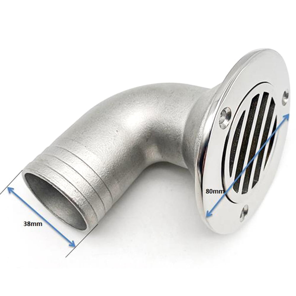 boat deck drain Boat Drain 90 Degree Mirrored Marine Deck/Floor Drain