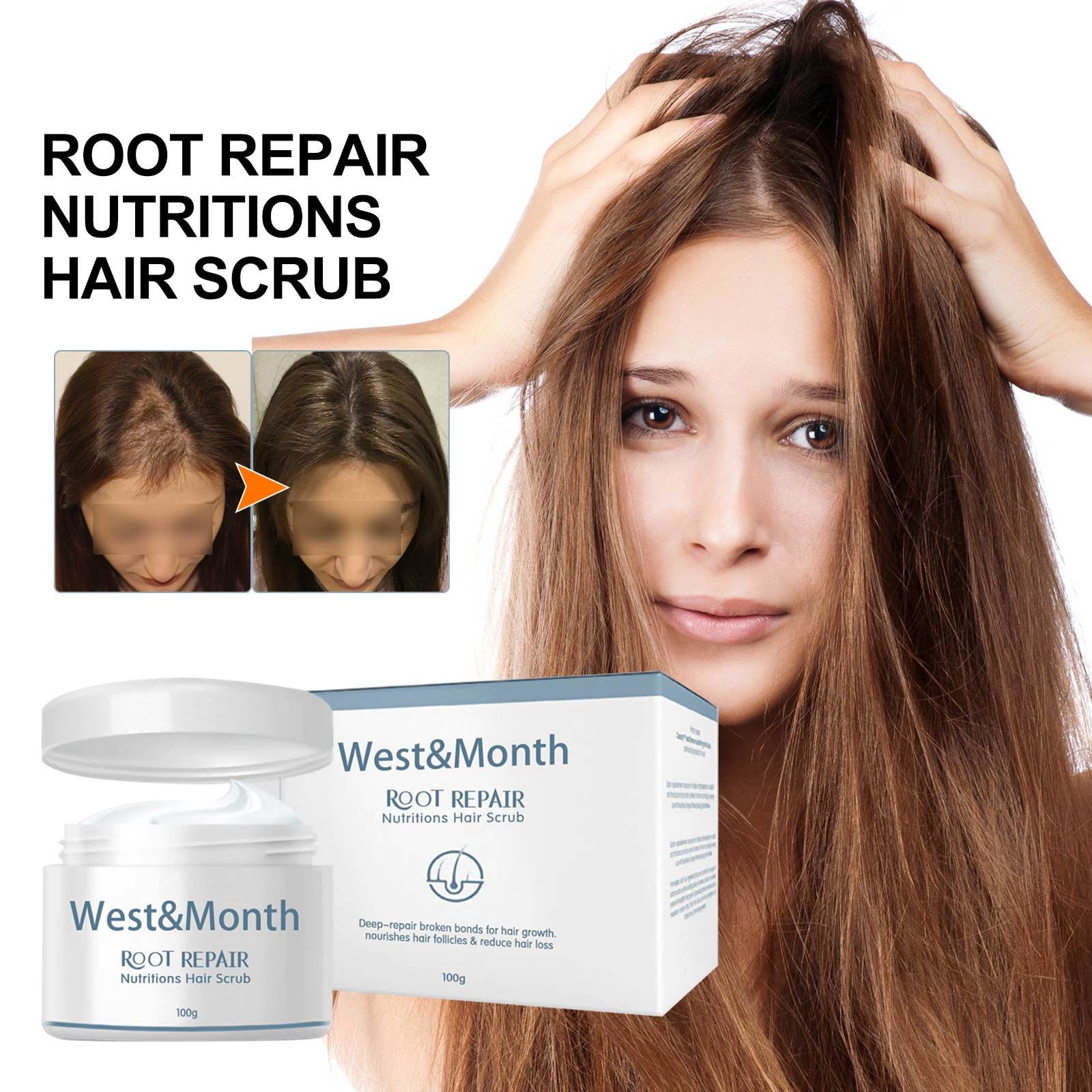 Rdeuod Nourishing Hair Care Scrub,Hair Firming Scrub, Nourishing Hair