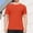 Orange, variant on YODETEY Men’s & Big Men’s Crewneck T-Shirt,Men’s Solid Color Moisture-Wicking Performance Tees,Big and Tall Mint Green,Size XXXXL
