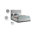 thumbnail image 2 of Meridian Furniture Lucia Grey Linen Textured Fabric Full Bed, 2 of 12