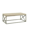 thumbnail image 1 of Monarch Specialties Coffee Table, Accent, Cocktail, Rectangular, Living Room, 44"l, Metal, Laminate, Natural, Chrome, Contemporary, Modern, 1 of 2
