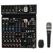 Peavey PV 10AT PV10AT Mixer Bluetooth/USB,Compressor/Effects+AutoTune+Blue Mic
