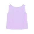 thumbnail image 2 of iiniim Women's Work Blouses Dressy Casual Tank Tops Sleeveless Chiffon Loose Round Neck Shirt Size S-3XL Lavender XXL, 2 of 7
