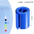 thumbnail image 2 of Unique Bargains 50mm Flat 10ft Blue PVC Heat Shrink Tube Wraps Battery Wrap for Big Battery Pack, 2 of 5