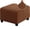 Light Brown, variant on Stretch Ottoman Cover Ottoman Slipcovers Square for Living Room Foot Stool Stretch Covers to Fit Ottoman Foot Rest with Elastic Bottom/S/Light Gray