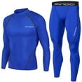 thumbnail image 1 of Men's Compression Sets Workout Pants Athletic Compression Shirt and Leggings Running Tights for Sport, 1 of 7