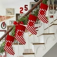 thumbnail image 6 of Beautynvta Christmas Stockings with Initials, Letter A Embroidered Xmas Stockings, Red White Striped Knitted Xmas Stockings for Fireplace Holiday Party Family Decor, 6 of 6