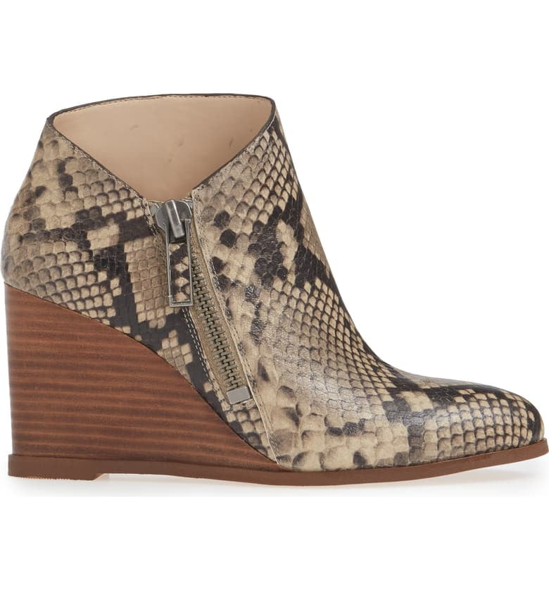 kaleb wedge bootie