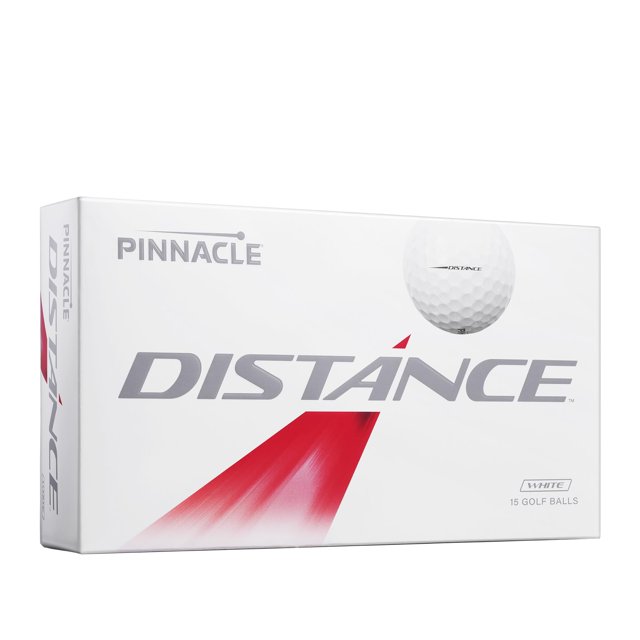 Pelotas de golf Pinnacle Distance blancas, paquete de 15, larga distancia