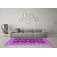 thumbnail image 3 of Ahgly Company Indoor Rectangle Oriental Purple Industrial Area Rugs, 2' x 4', 3 of 4