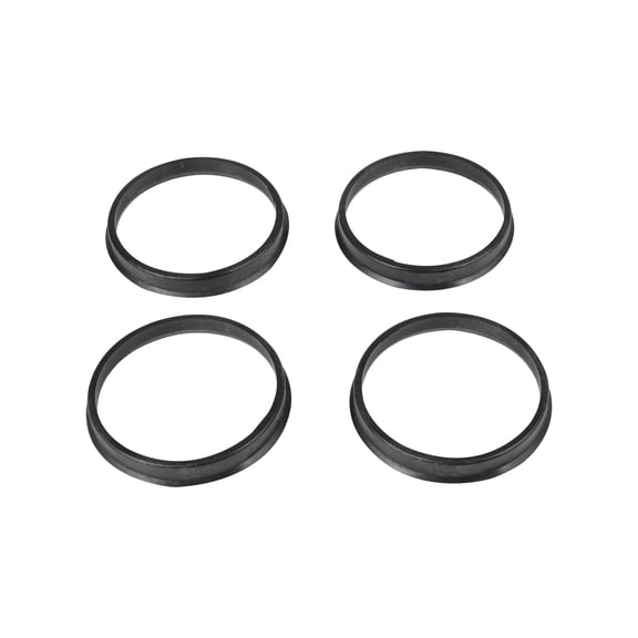 ECCPP Wheel Hub Centric Rings Ring 4PCS 73.1 to 67.1 67.1mm ID to 73.1mm OD Black Poly Carbon Plastic Hubrings