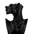 thumbnail image 3 of DESIGNICE Solid 925 Sterling Silver Chain Necklace, 1mm, 16-24 Inch, 3 of 4
