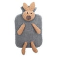 thumbnail image 1 of Premium Classic PVC Hot Water Bottle with Cute Stuffed Animal Cover, 1 of 5