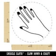 thumbnail image 2 of Hand with Painted Nails Rubber Stamp for Scrapbooking Crafting Stamping - Mini 1/2 Inch, 2 of 7
