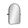 thumbnail image 3 of MAYEERTY 32"x23" Bathroom Mirror for Wall,Black Framed Arched Mirror, 3 of 12