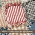 thumbnail image 5 of JCS Candy Red Stripe Homespun Cotton Fabric Sold by the Yard, 5 of 6